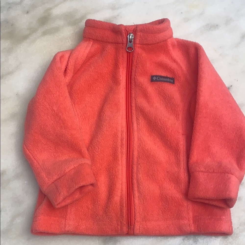 Columbia Vibrant Orange Fleece Jacket